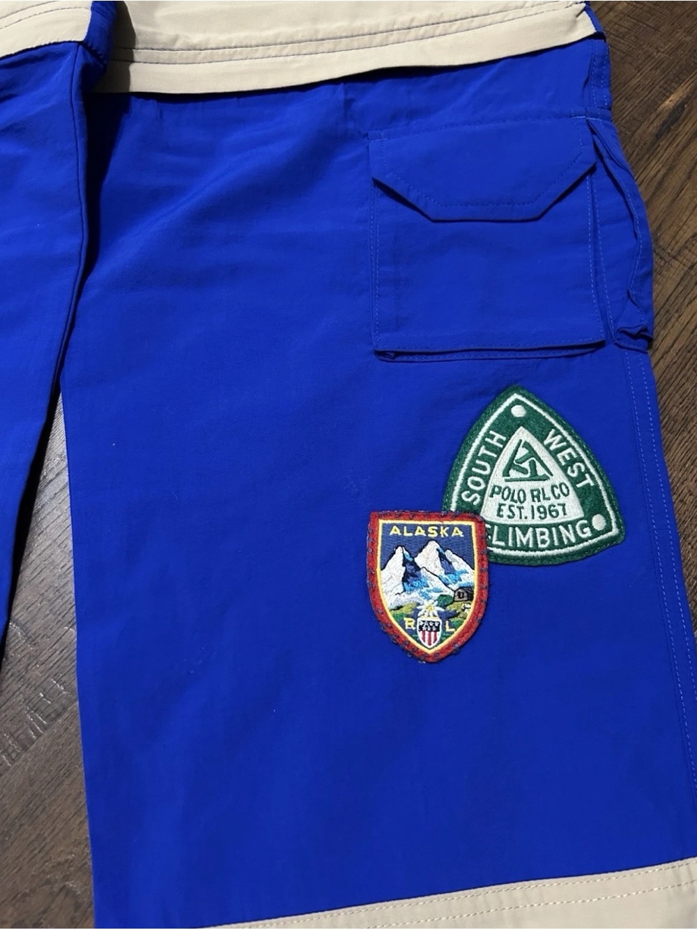 POLO RALPH LAUREN CONVERTIBLE WATER-RESISTANT WINDBREAKER PANTS TO SHORTS LARGE - Picture 13 of 16